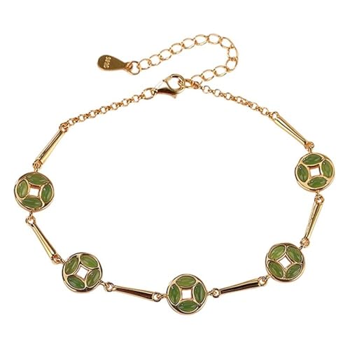 DFEPPJHG Damenarmband Aus Hetian-Jade Und Jaspis(S) von DFEPPJHG