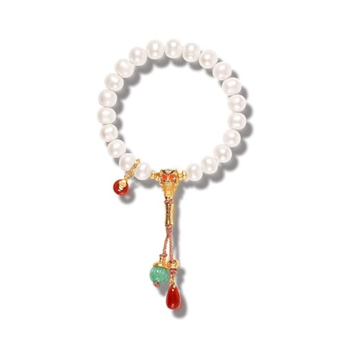 DFEPPJHG Damenarmband Mit Goldenen Emaille-Perlen DFEPPJHG Damenarmband Mit Goldenen Emaille-Perlen von DFEPPJHG