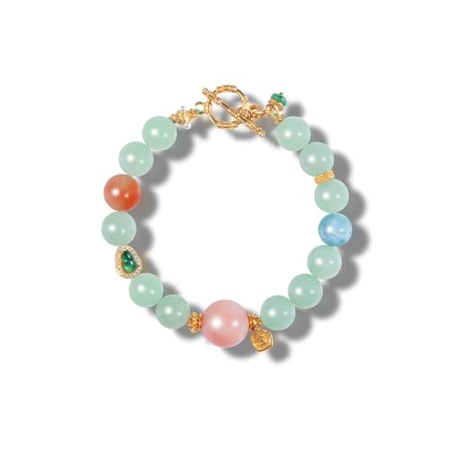 DFEPPJHG Damenarmband Mit Runden Perlen Aus Goldpulveropal DFEPPJHG Damenarmband Mit Runden Perlen Aus Goldpulveropal von DFEPPJHG