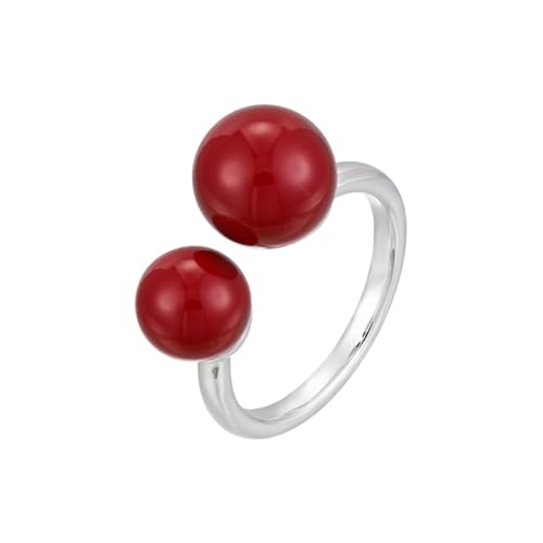 DFEPPJHG Der Rote Offene Ring Von Ankola Ist Modisch, Schlicht, Exquisit Und Stimmungsvoll. Er Kann Als Erinnerung An Den Zeigefingerring Angepasst Werden. von DFEPPJHG