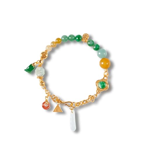 DFEPPJHG Dreifarbiges Damenarmband Aus Goldenen Bienenwachsperlen DFEPPJHG Dreifarbiges Damenarmband Aus Goldenen Bienenwachsperlen von DFEPPJHG