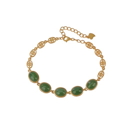 DFEPPJHG Eiförmiges Armband Aus Hetian-Jade-Jaspis for Damen(G_OneSize) von DFEPPJHG