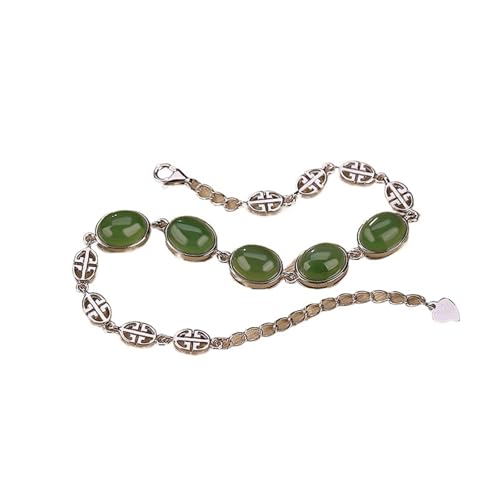 DFEPPJHG Eiförmiges Armband Aus Hetian-Jade-Jaspis for Damen(S) von DFEPPJHG