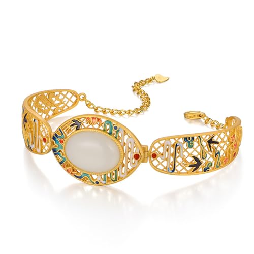 DFEPPJHG Eingelegtes Hetian-Jade-Armband von DFEPPJHG