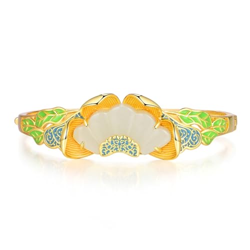 DFEPPJHG Fächerförmiges Hetian-Jade-Armband for Damen von DFEPPJHG