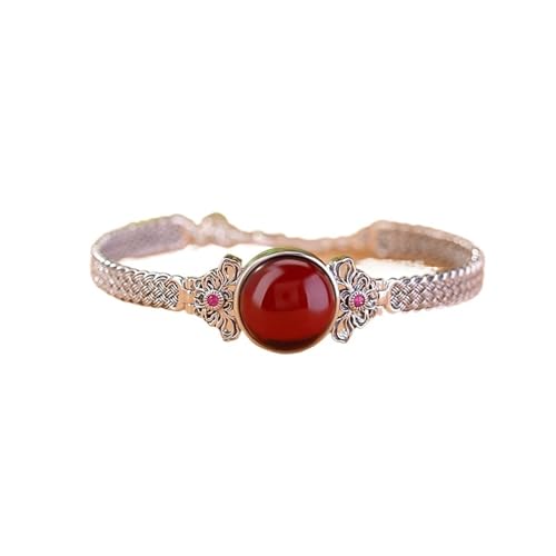DFEPPJHG Geflochtenes Ruyi-Armband Aus Blutbernsteinfarbenem Bienenwachs(Y_OneSize) von DFEPPJHG