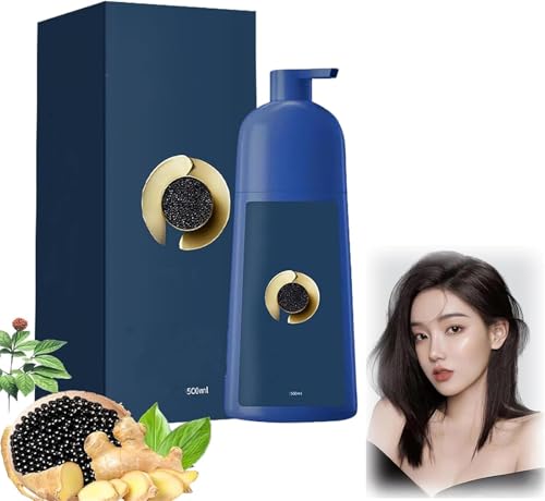 DFEPPJHG Haarfärbemittel mit Kaviarprotein, Haarfärbemittel mit Bubble Colour, Haarfärbemittel mit Bubble Plant, Shampoo mit natürlichem Sofort-Haarfärbemittel für Frauen und Männer von DFEPPJHG