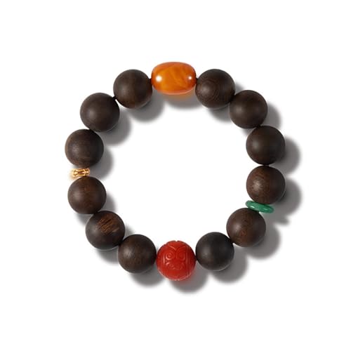 DFEPPJHG Herren Adlerholz Armband Bienenwachs 16mm Armband DFEPPJHG Herren Adlerholz Armband Bienenwachs 16mm Armband von DFEPPJHG