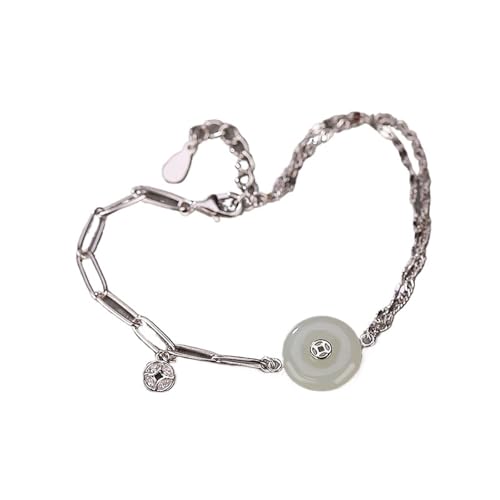 DFEPPJHG Hetian Jade Armband Frieden Schnalle Handschmuck(S) von DFEPPJHG