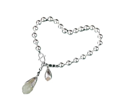 DFEPPJHG Hetian Jade Armband Magnolia Runde Perlen(S) von DFEPPJHG