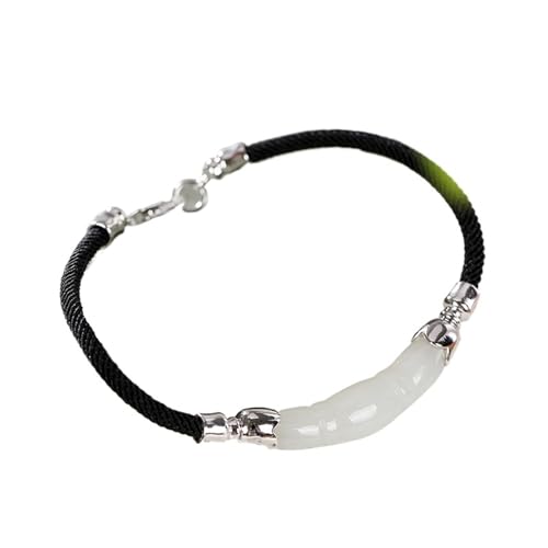 DFEPPJHG Hetian Jade Armband Weiße Jade Bambus Armband DFEPPJHG Hetian Jade Armband Weiße Jade Bambus Armband von DFEPPJHG