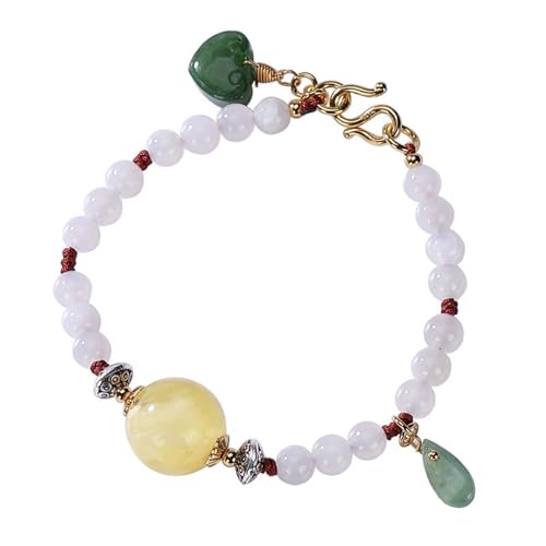DFEPPJHG Hetian Jade Bienenwachs Armband von DFEPPJHG