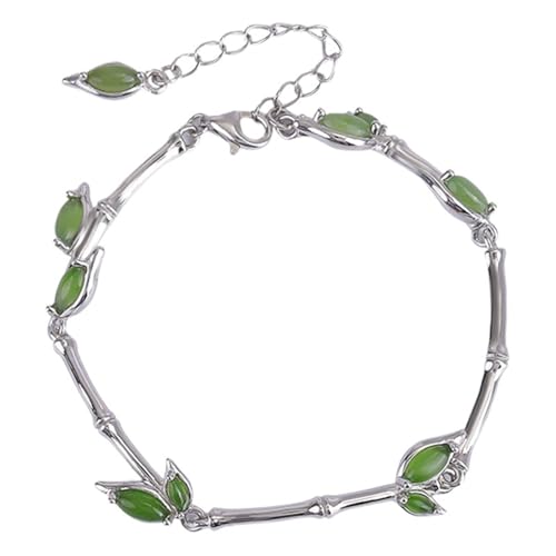 DFEPPJHG Hetian Jade Jade Bambusblatt-Armband for Damen DFEPPJHG Hetian Jade Jade Bambusblatt-Armband for Damen von DFEPPJHG