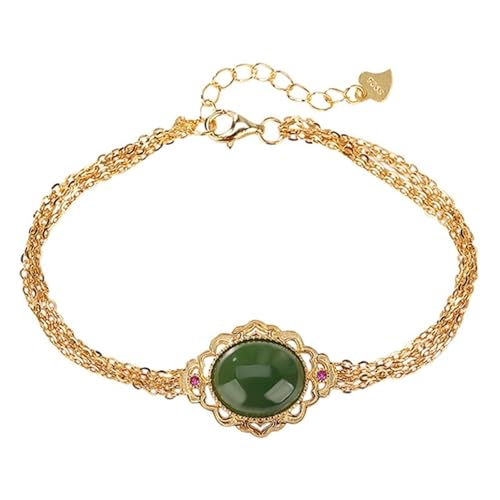 DFEPPJHG Hetian Jade Jade Ei-förmiges Armband Damenschmuck DFEPPJHG Hetian Jade Jade Ei-förmiges Armband Damenschmuck von DFEPPJHG