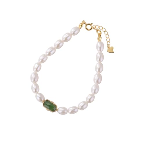 DFEPPJHG Hetian Jade Jaspis Perlenarmband DFEPPJHG Hetian Jade Jaspis Perlenarmband von DFEPPJHG