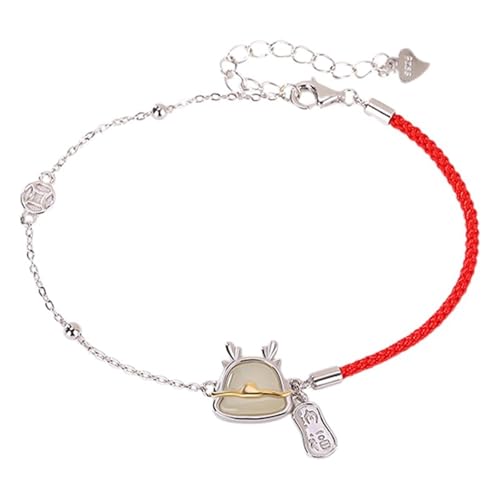 DFEPPJHG Hetian Jade Nanhong Segen Rot Seil Armband Schmuck DFEPPJHG Hetian Jade Nanhong Segen Rot Seil Armband Schmuck von DFEPPJHG