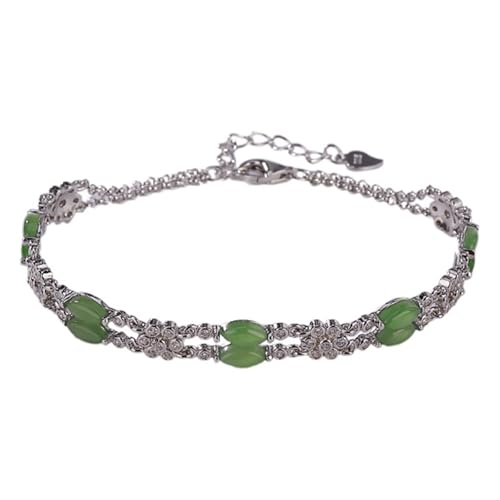 DFEPPJHG Hetian Jasper Hohlmuster Blatt Armband Schmuck von DFEPPJHG