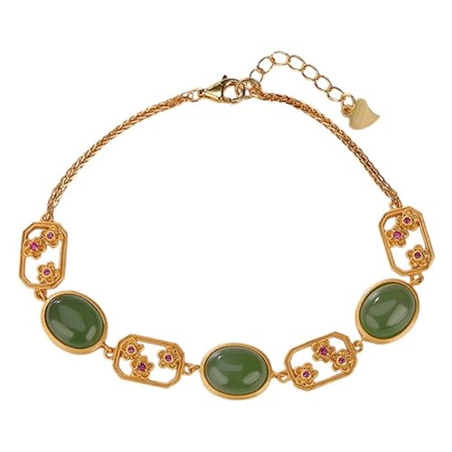 DFEPPJHG Hetian Jasper Pflaumenblüten Hohlarmband DFEPPJHG Hetian Jasper Pflaumenblüten Hohlarmband von DFEPPJHG