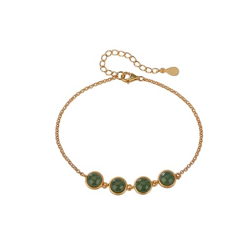 DFEPPJHG Hohles Armband „Friede Und Freude“ Aus Hetian-Jade(G_OneSize) von DFEPPJHG