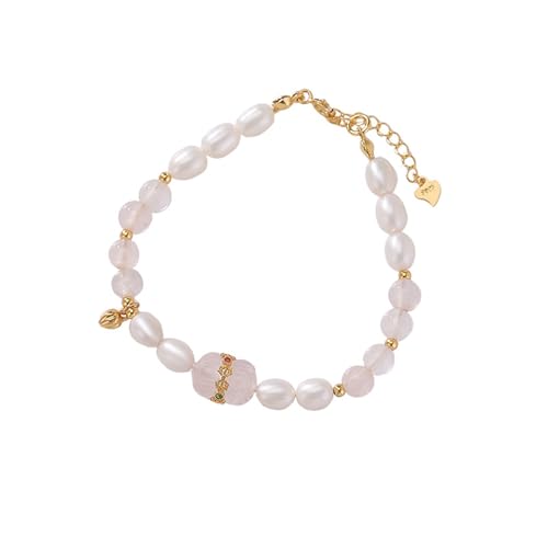 DFEPPJHG Perlenarmband Mit Runden Perlen In Rosa Mit Kristallen DFEPPJHG Perlenarmband Mit Runden Perlen In Rosa Mit Kristallen von DFEPPJHG