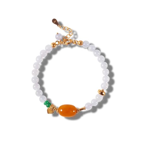 DFEPPJHG Smoky Purple Hetian Jade Armband Damen Gold Bienenwachs Runde Perlen DFEPPJHG Smoky Purple Hetian Jade Armband Damen Gold Bienenwachs Runde Perlen von DFEPPJHG