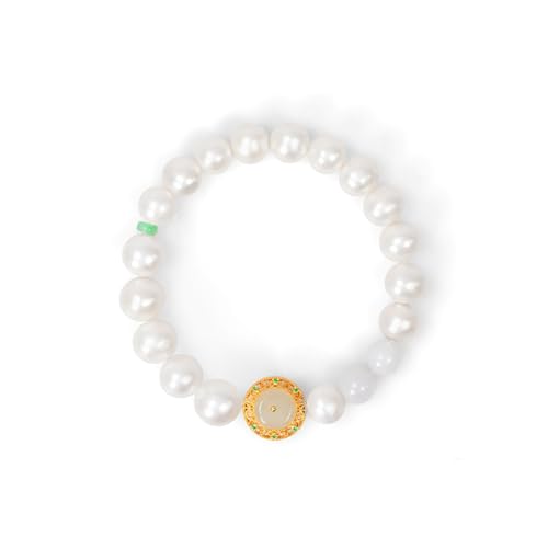 DFEPPJHG Süßwasserperlenarmband for Damen, Emaille-Armband DFEPPJHG Süßwasserperlenarmband for Damen, Emaille-Armband von DFEPPJHG