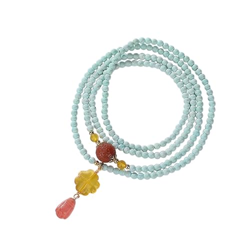 DFEPPJHG Türkises Vierblättriges Kleeblattarmband Aus Bienenwachs DFEPPJHG Türkises Vierblättriges Kleeblattarmband Aus Bienenwachs von DFEPPJHG