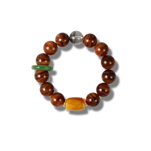 DFEPPJHG Unisex-Armband Aus Alten Bienenwachsperlen, 15 Mm DFEPPJHG Unisex-Armband Aus Alten Bienenwachsperlen, 15 Mm von DFEPPJHG