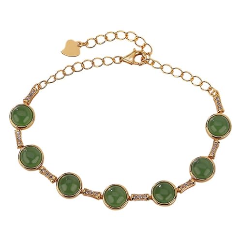 DFEPPJHG Vergoldeter Hetian Jade Jaspis Armband Schmuck DFEPPJHG Vergoldeter Hetian Jade Jaspis Armband Schmuck von DFEPPJHG
