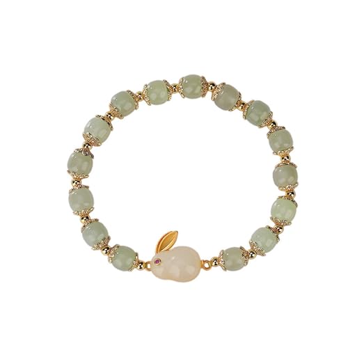 DFEPPJHG Vergoldetes Hetian Jade Grüne Jade Kaninchen Armband Schmuck DFEPPJHG Vergoldetes Hetian Jade Grüne Jade Kaninchen Armband Schmuck von DFEPPJHG
