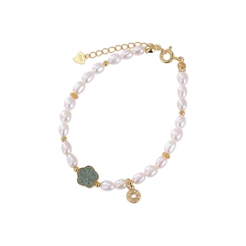 DFEPPJHG Vergoldetes Perlenblumenarmband DFEPPJHG Vergoldetes Perlenblumenarmband von DFEPPJHG