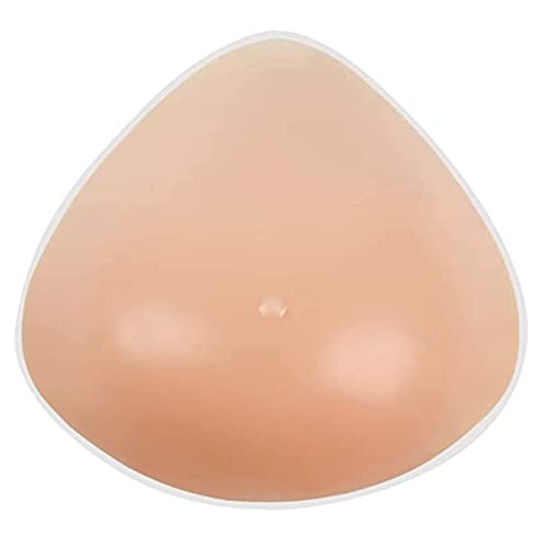 DFGGE Triangular Silikon Brustformen Klebe BH-Einlagen Einsätze Enhancer Gefüllt Falsche Brüste Vergrößerung Künstliche Mastektomie Prothese Transvestiten Crossdressers,Nude,250g/Piece von DFGGE