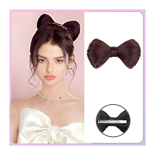 Anwendung bei Frauen Dutt-Clip-in-Haarteil, modischer Chignon-Kopfschmuck, Kunsthaar, synthetisches Haar in Schleifenform mit Haarnadeln, Haarschmuck for Frauen und Mädchen Für die Haare(Red brown,1PC Anwendung bei Frauen Dutt-Clip-in-Haarteil, modischer Chignon-Kopfschmuck, Kunsthaar, synthetisches Haar in Schleifenform mit Haarnadeln, Haarschmuck for Frauen und Mädchen Für die Haare(Red brown,1PC von DFHS46JK