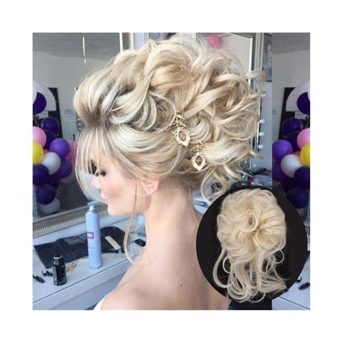 Anwendung bei Frauen Synthetisches Haar, Dutt, Chignon, unordentlich, lockig, elastisch, Haargummi, falsche Haarteile for Frauen Für die Haare(60) von DFHS46JK