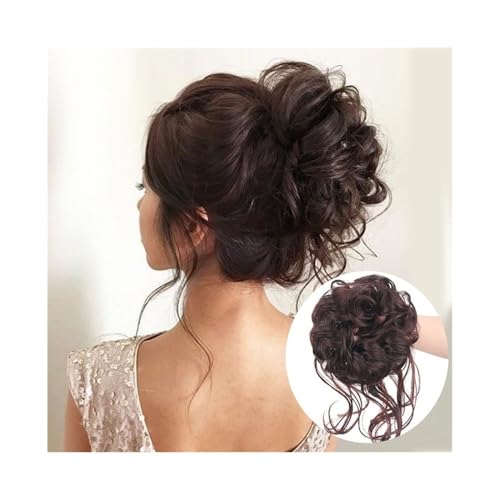 Anwendung bei Frauen Synthetisches Haar, Dutt, Chignon, unordentlich, lockig, elastisch, Haargummi, falsche Haarteile for Frauen Für die Haare(6A) von DFHS46JK