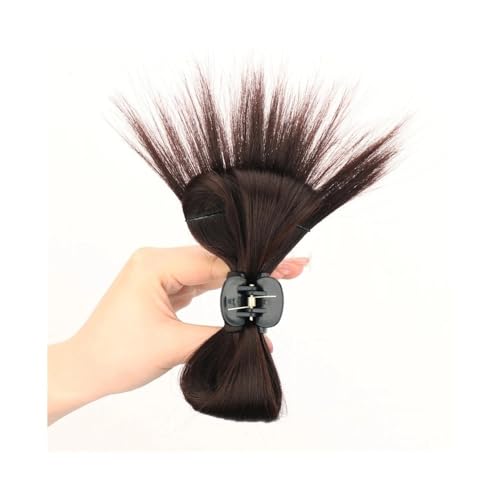 Anwendung bei Frauen Synthetisches Haarknoten-Haarteil, Halbbinder-Haargreifer-Clip, Pferdeschwanz-Haarverlängerungen Für die Haare(4) von DFHS46JK