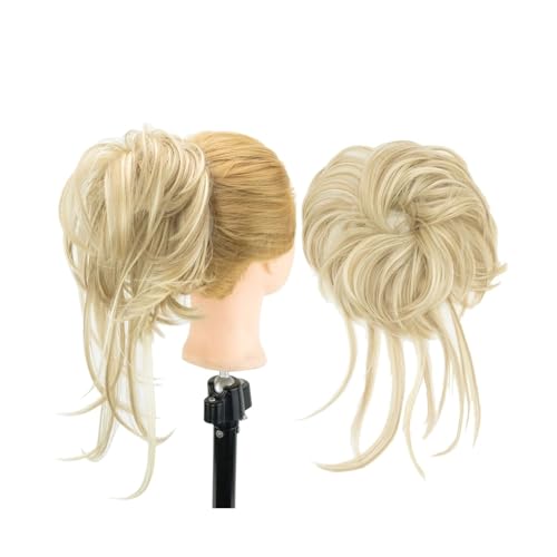 Anwendung bei Frauen Unordentlicher Haarknoten Hochsteckfrisur Lange Haargummis Wickeln Pferdeschwanzverlängerung Gewellte Haarteile Chignon Stirnband Für die Haare(Bruin) von DFHS46JK