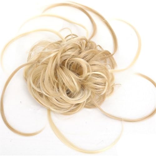 Anwendung bei Frauen Unordentlicher lockiger Haarknoten Pferdeschwanzverlängerungen mit elastischem Band Synthetische lange Hochsteckfrisur Haargummis Haarteil Für die Haare(22H613) von DFHS46JK