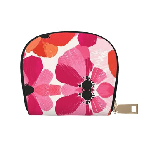 DFJMASFKOL Aquarell-Blumen-Karte, rosa Blumen, Geldbörse, Autobesitzer, Lizenz- und Versicherungskartenhalter, 9 x 11 cm, A3, 9X11CM von DFJMASFKOL