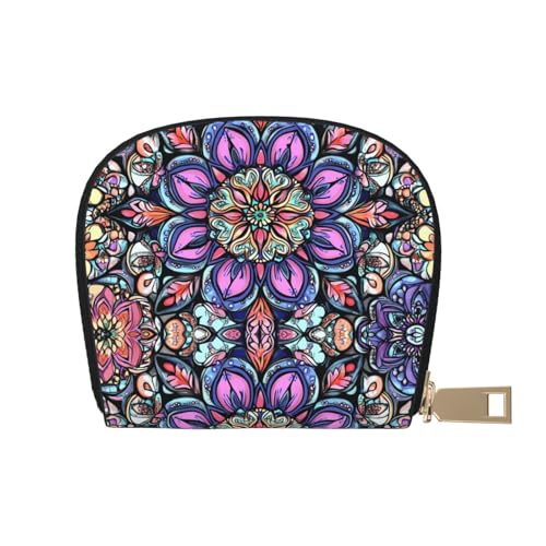 DFJMASFKOL Floral Card Pack Kaktus-Ledertasche Kaktus Blume Geldbörse Kreuzfahrtschiff Passagiere – Kabinenschlüssel und Ladekartenetui 9 x 11 cm, A39, 9X11CM von DFJMASFKOL
