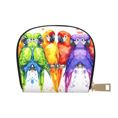 DFJMASFKOL Mountains Karten-Set, Vögel, Leder, Querformat, technisch versierte Benutzer – RFID-geschützte Kartenaufbewahrung, 9 x 11 cm, A16, 9X11CM von DFJMASFKOL