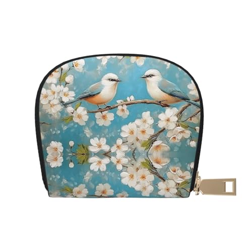 DFJMASFKOL Mountains Karten-Set, Vögel, Leder, Querformat, technisch versierte Benutzer – RFID-geschützte Kartenaufbewahrung, 9 x 11 cm, a11, 9X11CM von DFJMASFKOL