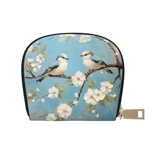 DFJMASFKOL Mountains Karten-Set, Vögel, Leder, Querformat, technisch versierte Benutzer – RFID-geschützte Kartenaufbewahrung, 9 x 11 cm, a12, 9X11CM von DFJMASFKOL