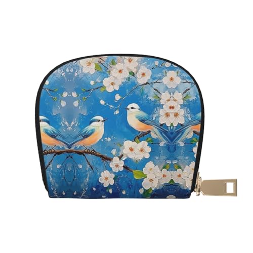 DFJMASFKOL Mountains Karten-Set, Vögel, Leder, Querformat, technisch versierte Benutzer – RFID-geschützte Kartenaufbewahrung, 9 x 11 cm, a9, 9X11CM von DFJMASFKOL