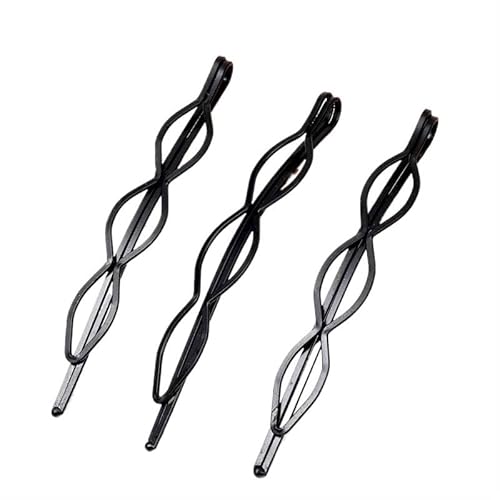 1/20 Stück einfache schwarze Haarnadeln for Frauen Haarspangen Kopfbedeckungen Mädchen BB Clips Kopfschmuck Haarspangen koreanisches Haar-Styling-Zubehör (Color : Style 5, Size : 3pcs) von DFJOENVLDKHFE