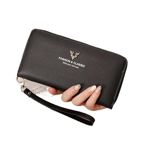 DFJOENVLDKHFE Damen-Handgelenk-Clutch, kleine Damen-Mehrfachtasche, Damen-PU-Leder-Geldbörse, Geldbörsen-Armbänder(Color:2) von DFJOENVLDKHFE