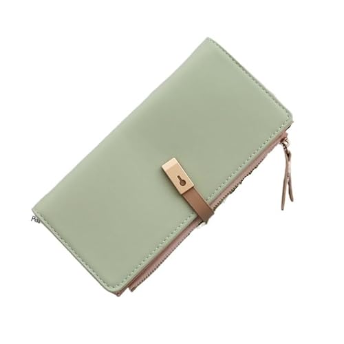 DFJOENVLDKHFE Damen-Handgelenk-Clutch, kleine Damen-Mehrfachtasche, Damen-PU-Leder-Geldbörse, Geldbörsen-Armbänder(Color:Green) von DFJOENVLDKHFE