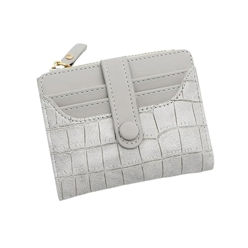 DFJOENVLDKHFE Damen-Handgelenk-Clutch, kleine Damen-Mehrfachtasche, Damen-PU-Leder-Geldbörse, Geldbörsen-Armbänder(Color:Grey) von DFJOENVLDKHFE