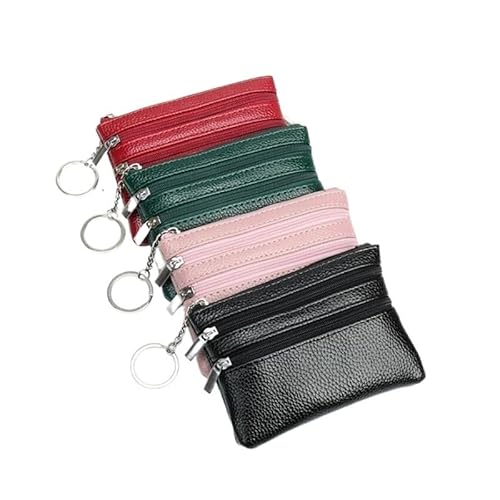 DFJOENVLDKHFE Damen-Handgelenk-Clutch, kleine Damen-Mehrfachtasche, Damen-PU-Leder-Geldbörse, Geldbörsen-Armbänder(Color:Red) von DFJOENVLDKHFE