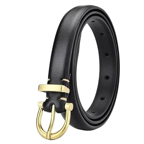 DFJOENVLDKHFE Gürtel for Jeans Damengürtel Langlebiges Design Modisches Taillenaccessoires Stylischer Gürtel for Damen for den täglichen Gebrauch(100cm_Black_2PCS) von DFJOENVLDKHFE